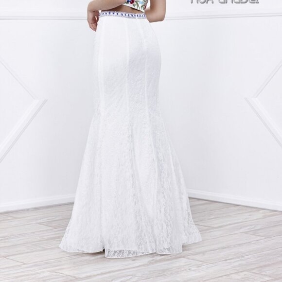 Two Piece Halter Neck Mermaid Dress NX8262 - Picture 4 of 5